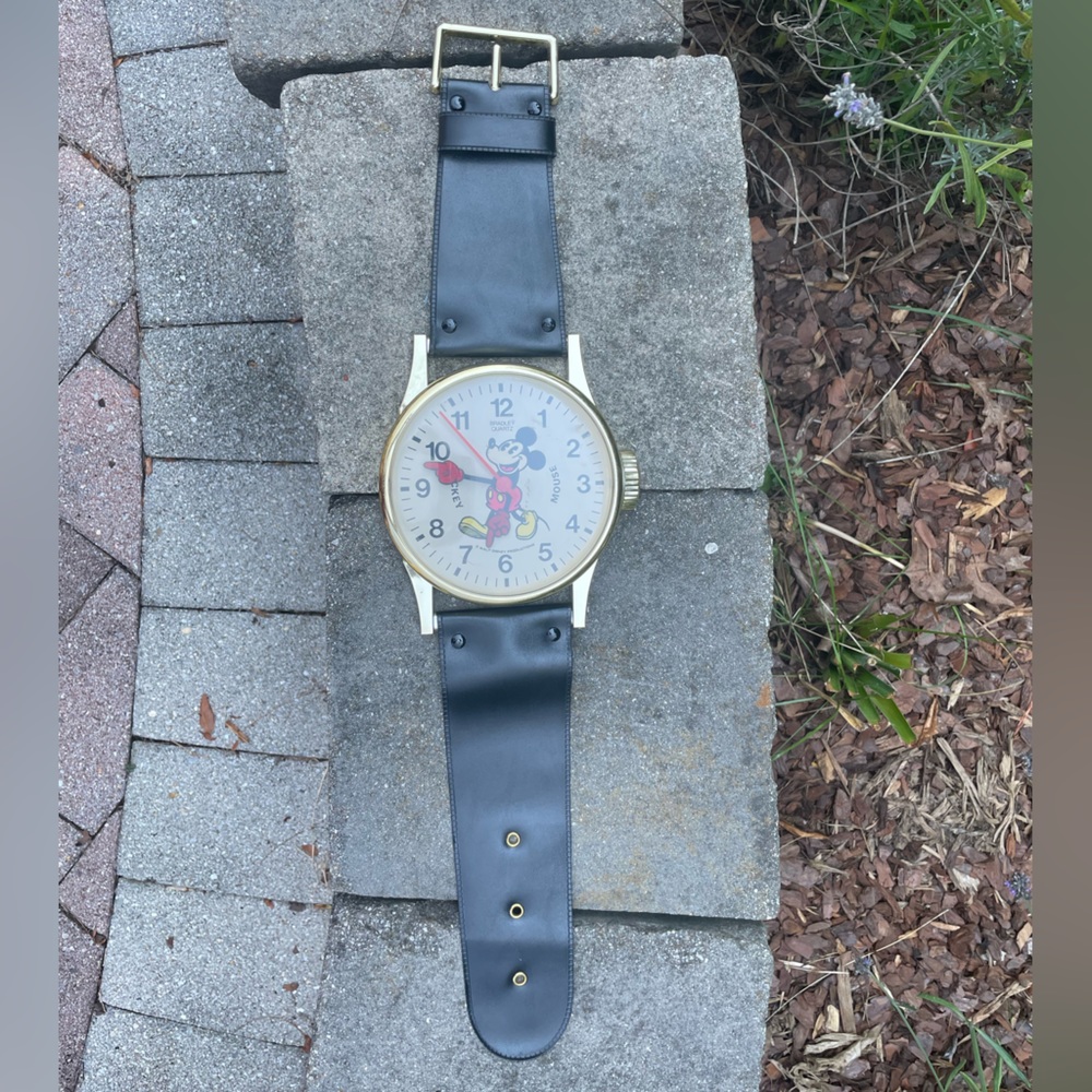 Vintage 1960’s oversized Mickey Mouse Wristwatch Wall Hanging